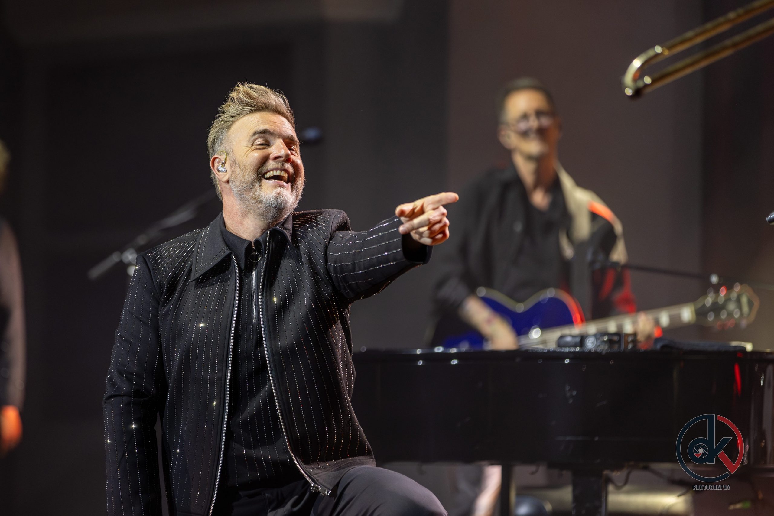 Gary Barlow performing during Songbook Tour 2025
