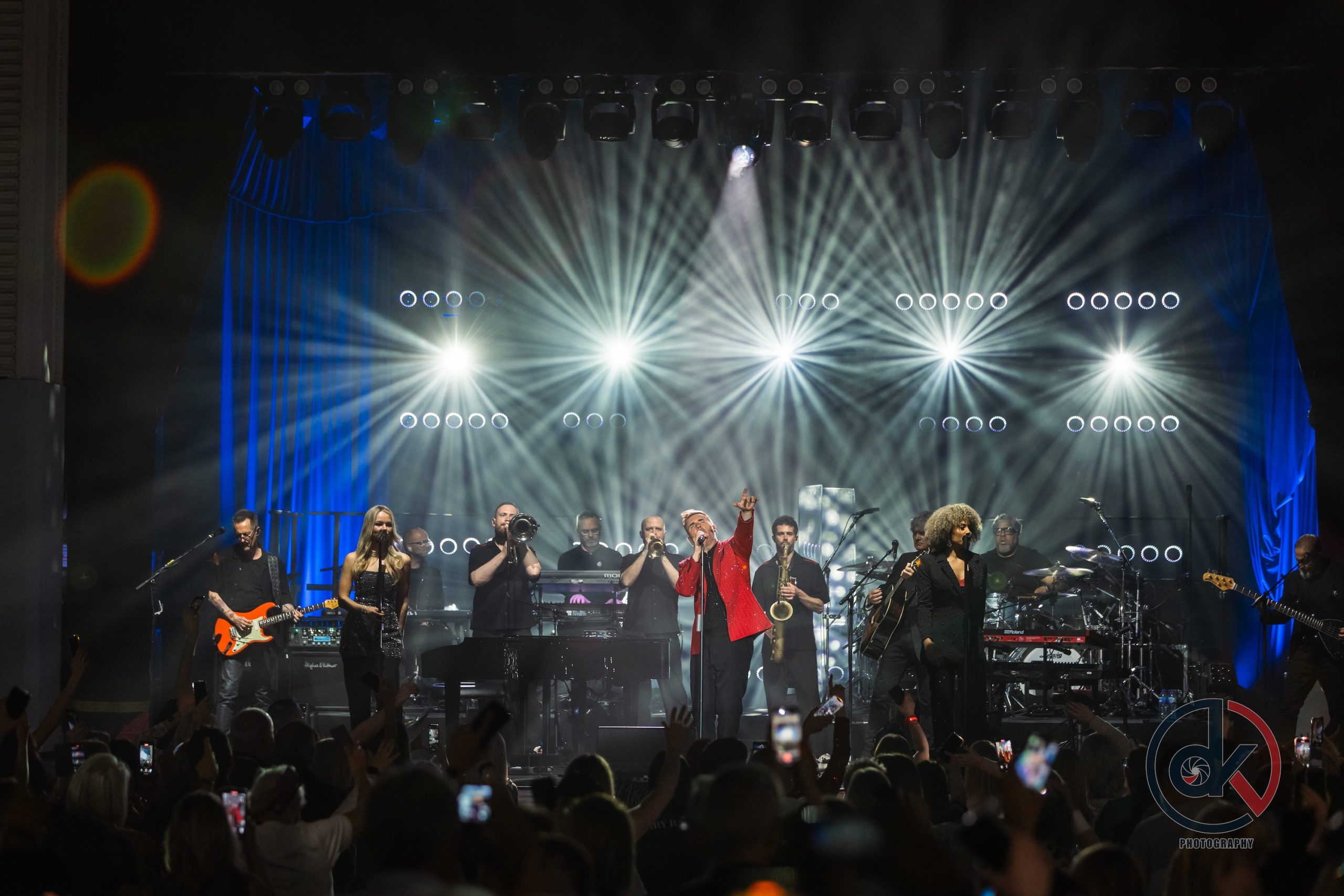 Gary Barlow live on stage during the Songbook Tour